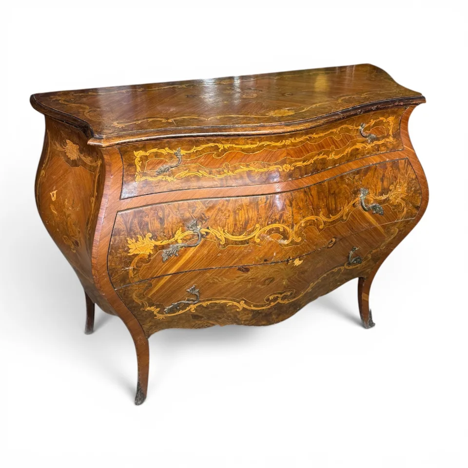 Komoda bombiasta dwuszufladowa
