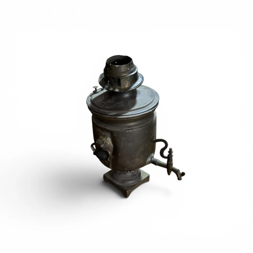 Samowar węglowy cylindryczny (waza / puszka)