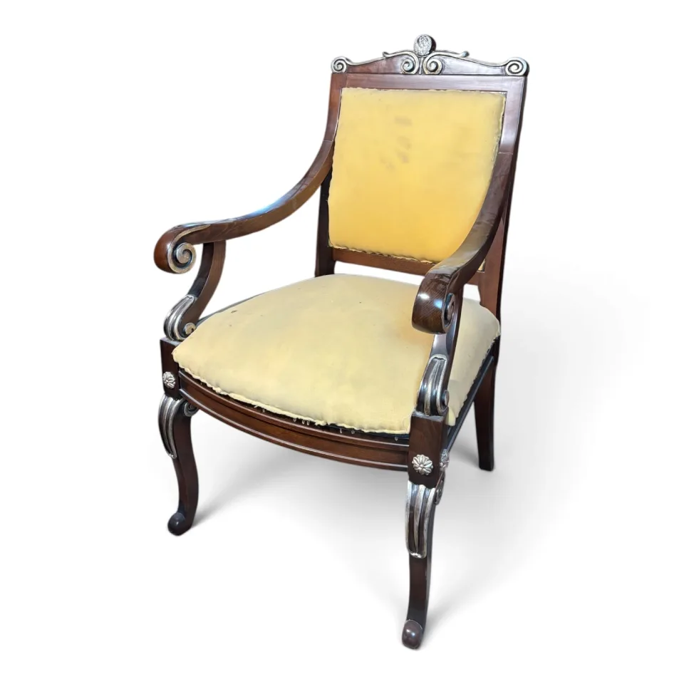 Krzesło salonowe w stylu Chippendale / Queen Anne Revival