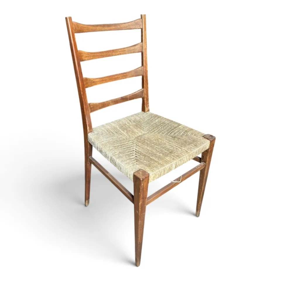 Krzesło jadalniane w stylu Mid-Century Modern / skandynawskim (typ ladder back)