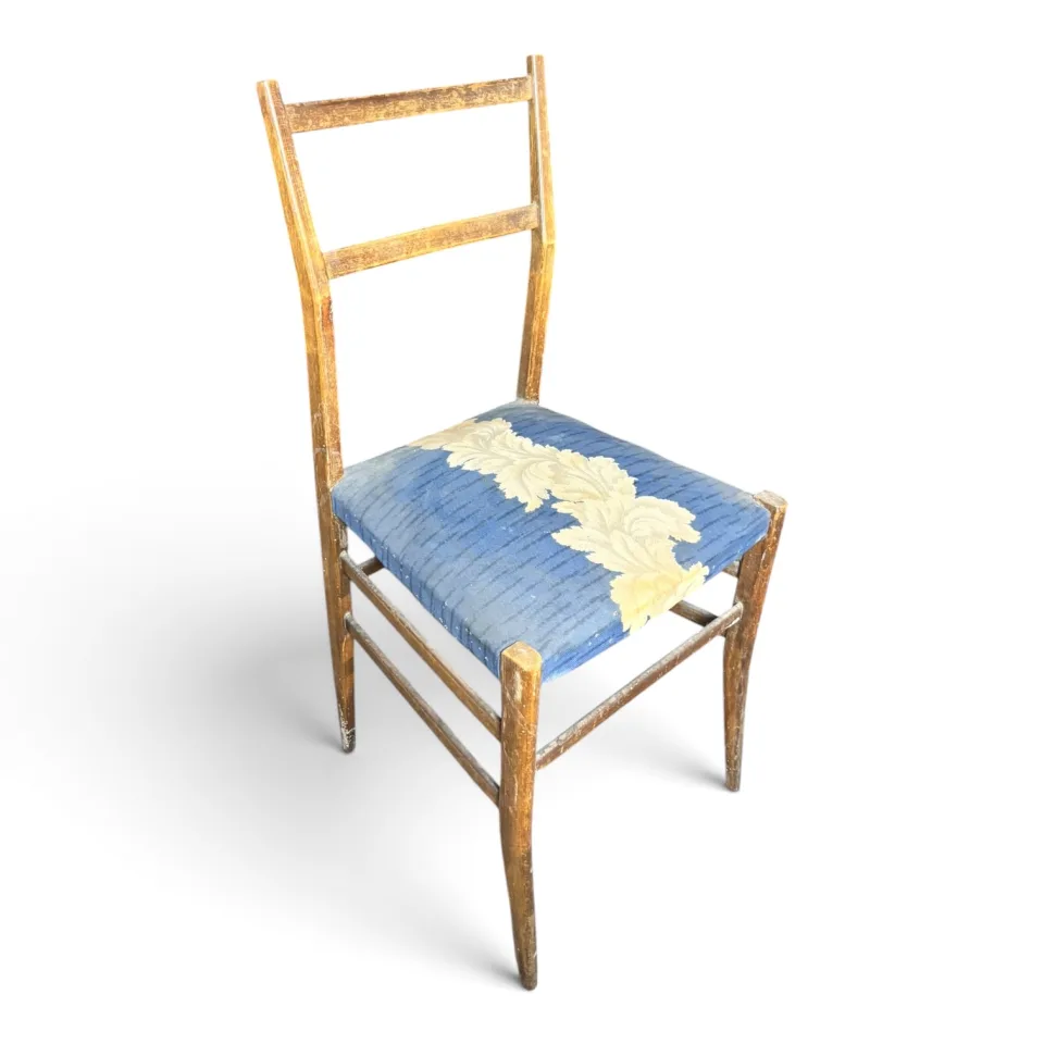 Krzesło jadalniane / kawiarniane w typie chiavari / modernizmu powojennego (styl włoski / Mid-Century Modern).